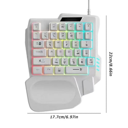 RGB One-Hand Gaming Keyboard